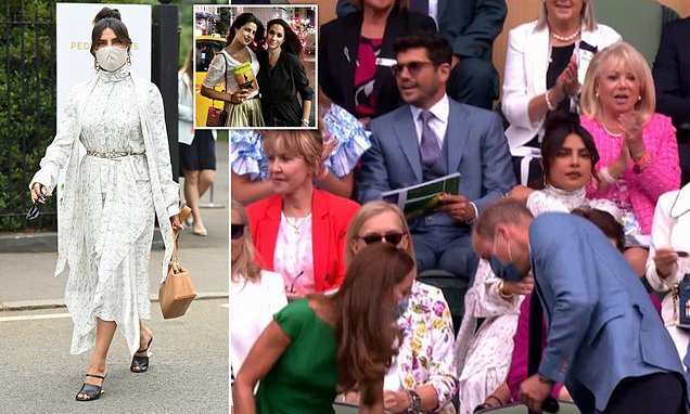 Meghan Markles friend Priyanka Chopra ignores Prince William and Kate Middleton at Wimbledon – Daily Mail