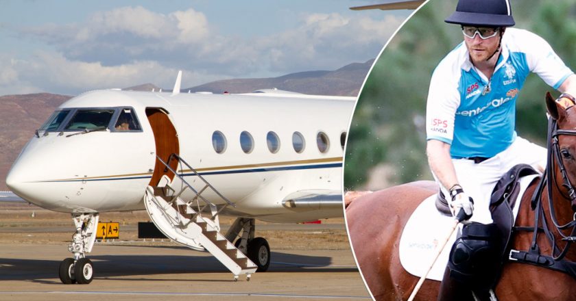 Eco-warrior Prince Harry flies private jet home from polo match – New York Post