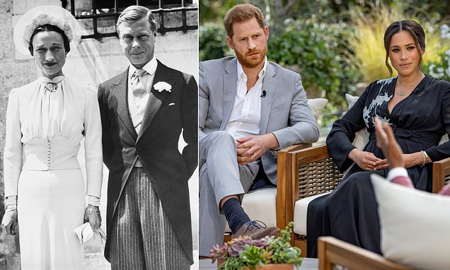 Prince Harry and Meghan Markle risk same fate as Edward VIII and Wallis Simpson, film maker claims – Daily Mail