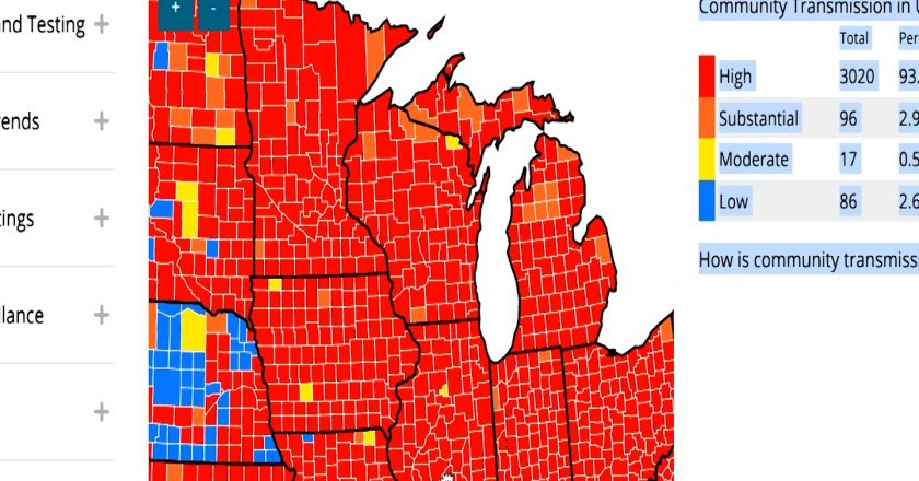 CDC: Entire State Falls in High or Substantial COVID Transmission Risk – 9 & 10 News – 9&10 News