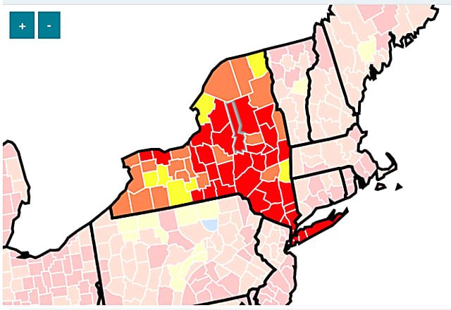 COVID-19: 33 NY Counties Reach CDC High Level For Community Spread – Port Chester Daily Voice