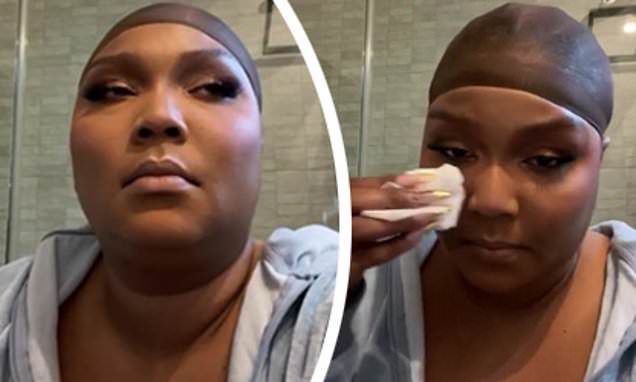 Lizzo breaks down in tears over fat-shaming and racist reaction to new video Rumors with Cardi B – Daily Mail