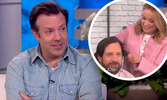 Jason Sudeikis remembers the time ex Olivia Wilde shaved his head during an episode of Ellen – Daily Mail