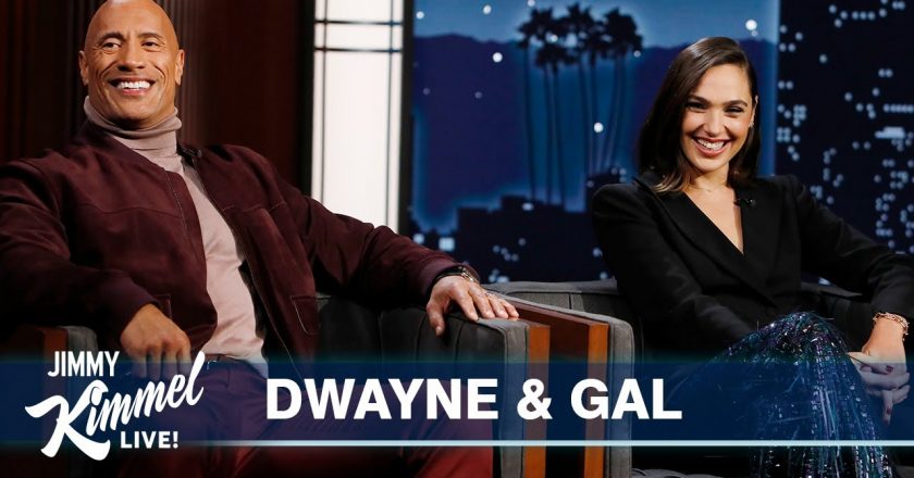 Dwayne Johnson & Gal Gadot on Stealing Stuff, Dancing Together & Shooting Movie During Pandemic – Jimmy Kimmel Live