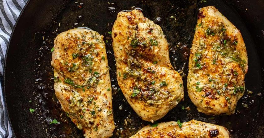 Garlic Butter Baked Chicken Breast