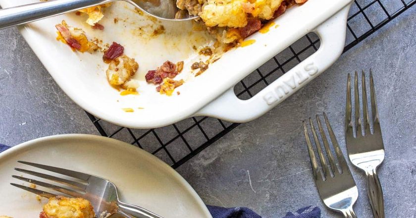 Bacon Cheeseburger Tater Tot Casserole