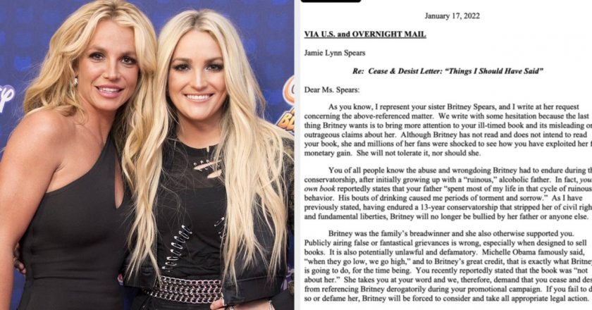 Britney Spears’ Lawyer Sent Jamie Lynn Spears A Cease-And-Desist Letter Over The “Outrageous” Claims In Her Memoir Just After Britney Said She Wished She’d “Slapped” Her A Long Time Ago – BuzzFeed News