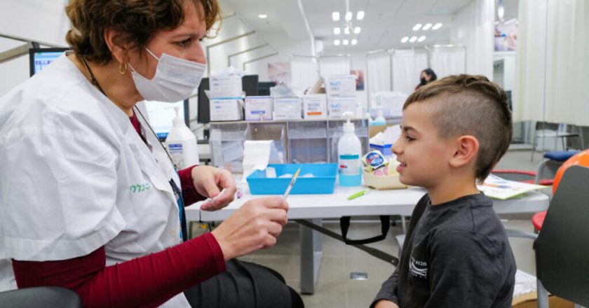 Vaccinated kids half as likely to get Omicron, but protection fades fast — study – The Times of Israel