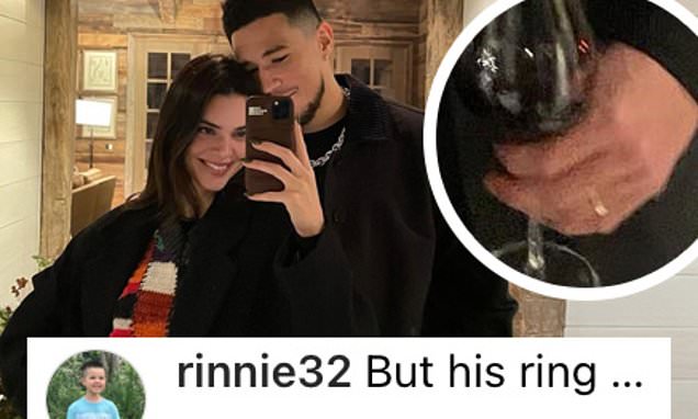 Kendall Jenners beau Devin Booker sparks marriage speculation as he rocks gold band on THAT finger – Daily Mail