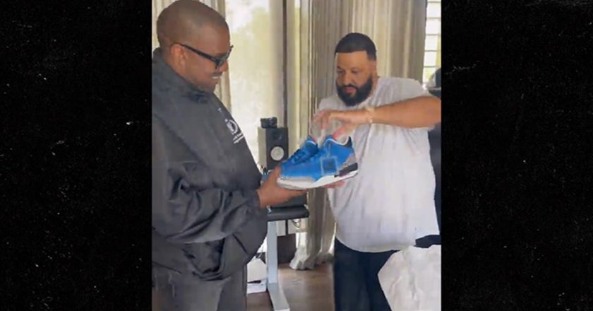 Kanye West Gifted Rare Pair of Jordan Shoes During DJ Khaled Session – TMZ