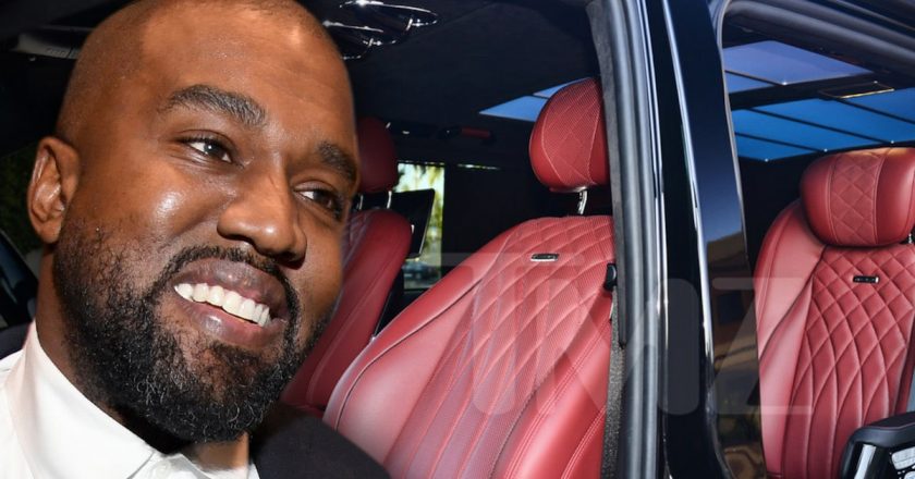 Kanye West Driving $400k Minivan Loaded with Leather Swivel Seats and TVs – TMZ