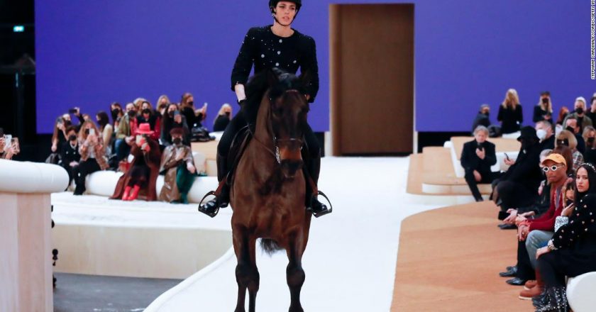 Chanel sends princess on horseback down the runway in Paris – CNN