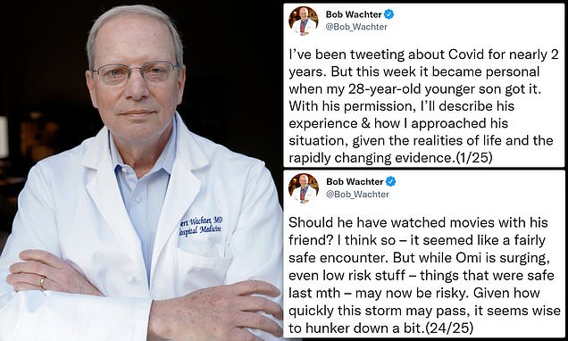 Doctor reveals he suffered irrational panic and feared his son would die after catching the virus – Daily Mail