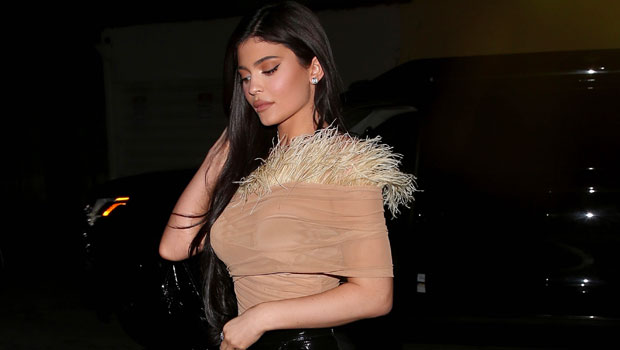 Kylie Jenner Seen In 1st Photos Since Giving Birth To Son Wolf & Wears Fitted Black Leggings – HollywoodLife