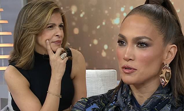 Jennifer Lopez brings up Kotbs split from her fiancé after she presses too hard about Affleck – Daily Mail