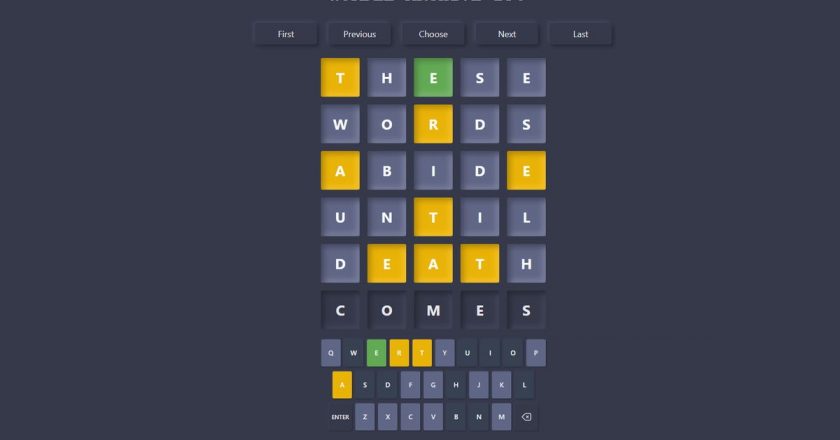 With Wordle Archive, You Can Play All The Wordles That Came Before Whenever You Want – Kotaku