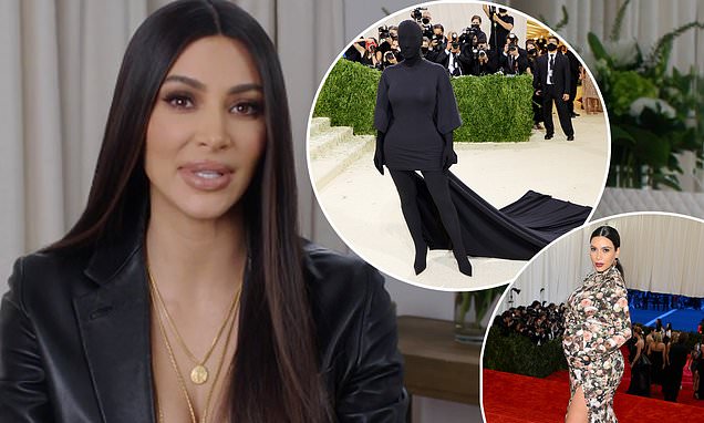 Kim Kardashian fought against covering her face with infamous black mask at the Met Gala – Daily Mail