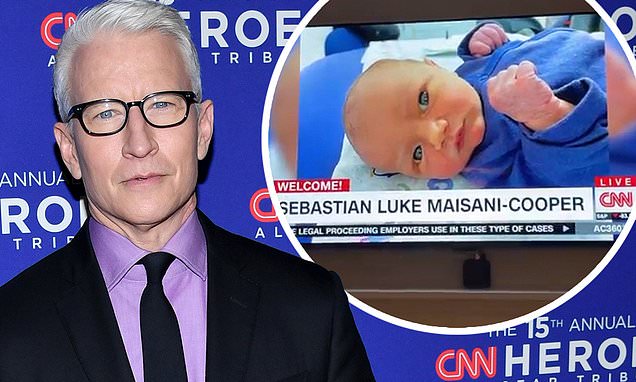 Anderson Cooper welcomes a second son named Sebastian Luke Maisani-Cooper – Daily Mail