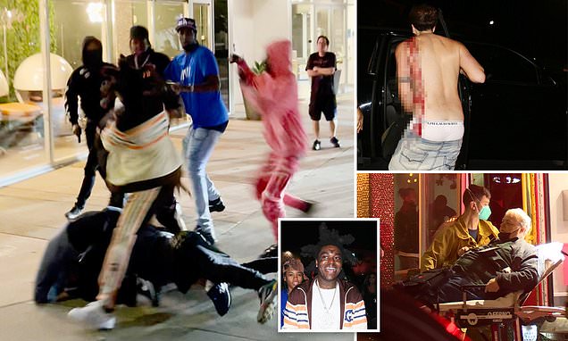 Three people are shot outside Justin Biebers afterparty in LA after Kodak Black broke into a fight – Daily Mail