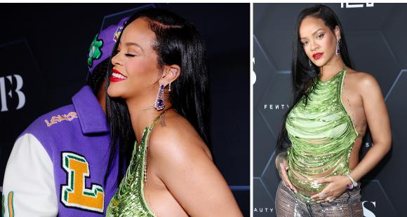 Rihanna made her red carpet debut as a mom-to-be in a shredded Attico outfit & coordinated with ASAP Rocky – PINKVILLA