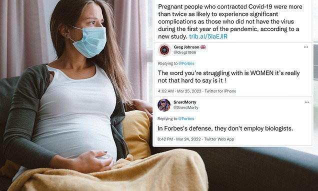 Forbes is slammed for tweet referring to pregnant people in story about covid – Daily Mail