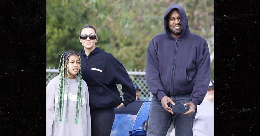 Kanye & Kim Attend Saints Soccer Game Together, Successfully Co-Parent – TMZ