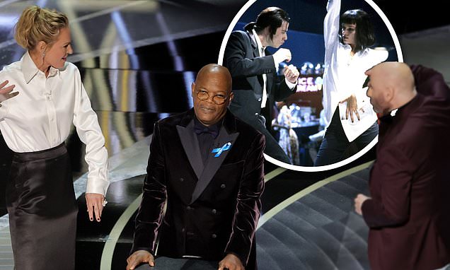 Oscars 2022: Pulp Fictions John Travolta, Uma Thurman and Samuel L. Jackson reunite at Oscars – Daily Mail