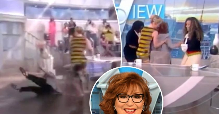 Joy Behar suffers dramatic fall on The View, face-plants in front of audience – New York Post