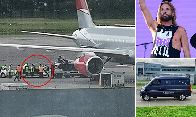 Casket of beloved Foo Fighters drummer Taylor Hawkins is seen leaving Bogota airport – Daily Mail