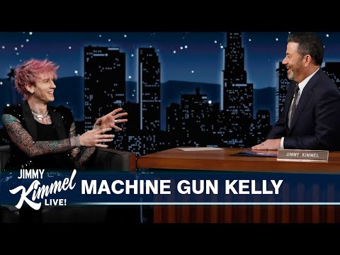 Machine Gun Kelly on Doing Ayahuasca with Megan Fox, Friendship with Pete Davidson & Lil Wayne Track – Jimmy Kimmel Live