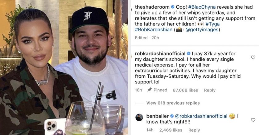 Khloé Kardashian Subtly Defended Rob Kardashian After He And Tyga Jointly Called Blac Chyna Out For Saying She Gets “No Support” As A Single Mother – BuzzFeed News