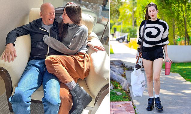 Scout Willis shares a smile with her father Bruce Willis as she shares sweet photo of them bonding – Daily Mail