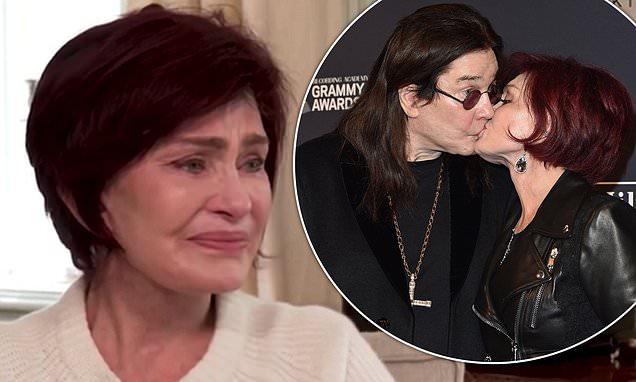 Sharon Osbourne breaks down in tears as she is rushes home to the US to be with husband Ozzy, 73 – Daily Mail