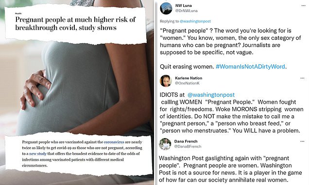 Washington Post slammed as Woke MORONS for using term pregnant people – Daily Mail