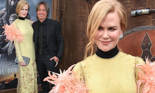 Nicole Kidman and husband Keith Urban hold hands at the premiere of The Northman in Hollywood – Daily Mail