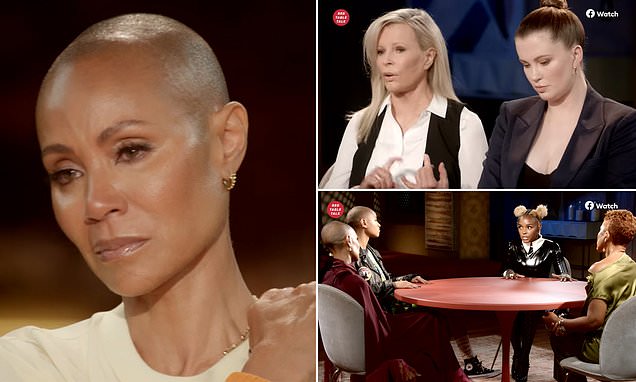 Jada Pinkett Smith releases clips of new season of Red Table Talk with Ireland Baldwin, Kim Basinger – Daily Mail