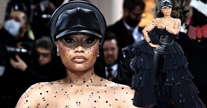 Met Gala 2022: Nicki Minaj Flaunts Bedazzled Cleavage – Entertainment Tonight