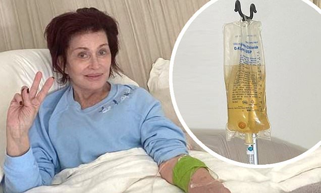 Sharon Osbourne, 69, looks frail as she shares snap of herself on a drip during Covid battle – Daily Mail