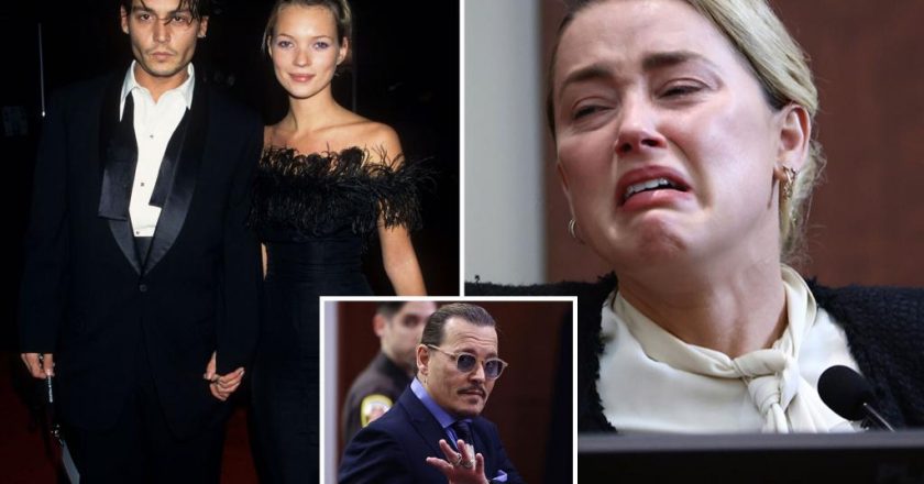 Amber Heard claims Johnny Depp once pushed Kate Moss down the stairs – New York Post