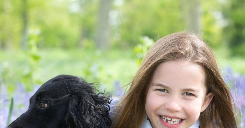 Princess Charlotte Joined by Family Dog in Adorable 7th Birthday Portraits – E! NEWS