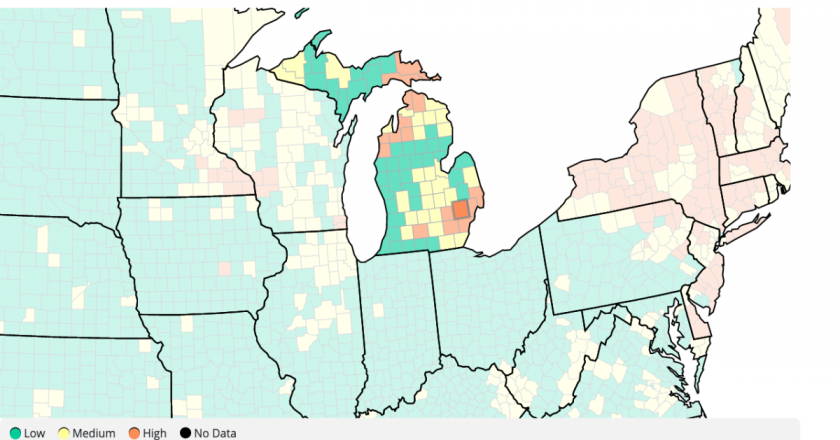 CDC: Most of SE Michigan at high level of COVID-19 community transmission – WXYZ 7 Action News Detroit