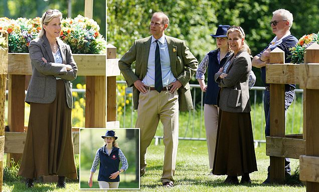 Sophie Wessex and Prince Edward arrive for Royal Windsor Horse Show with their daughter Lady Louise – Daily Mail